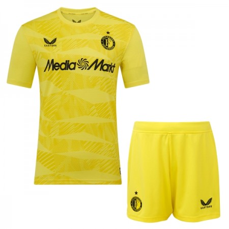 Camiseta de fútbol Feyenoord Rotterdam Portero Niño 2025-26 Amarilla